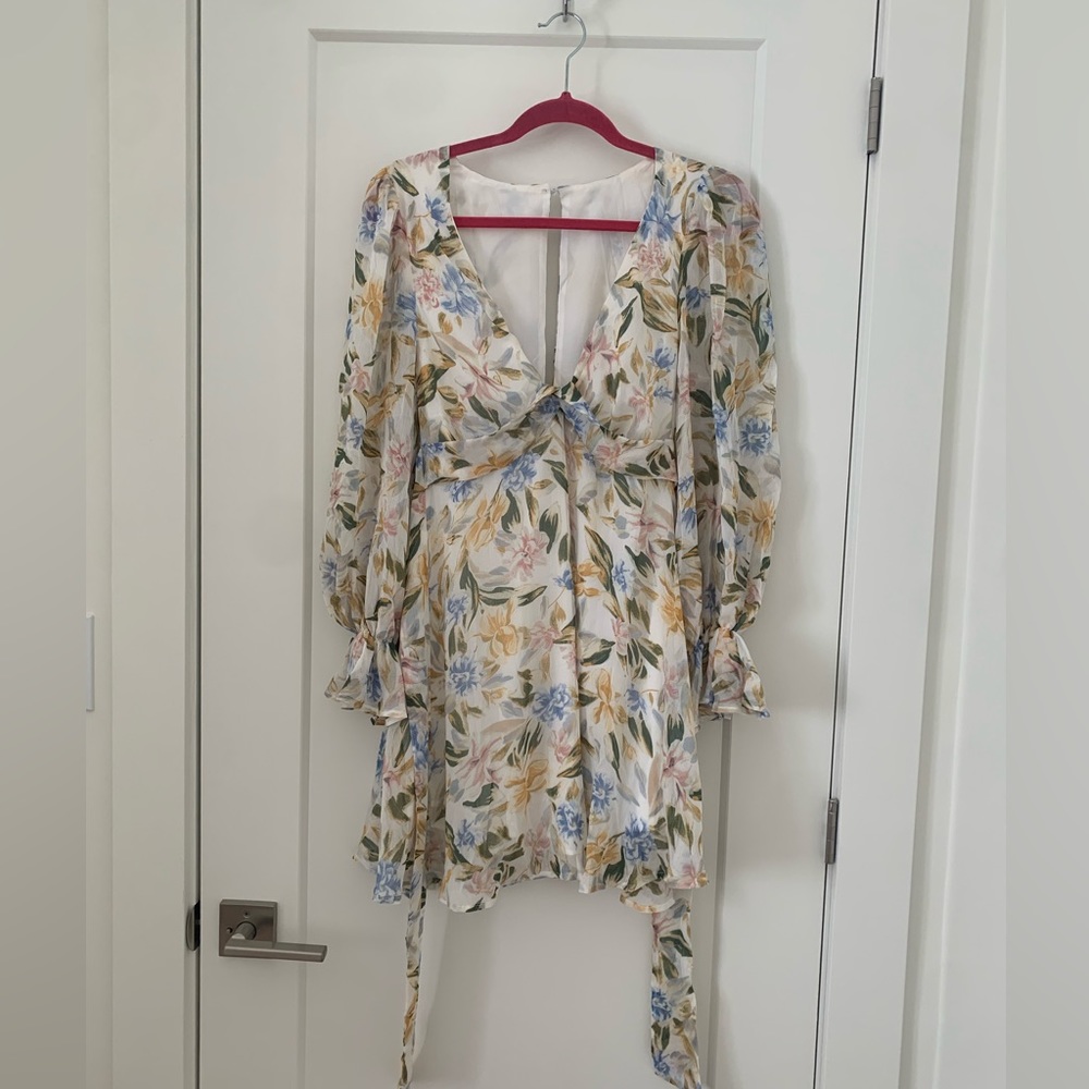 Billy J Jessy Mini Dress - White Floral